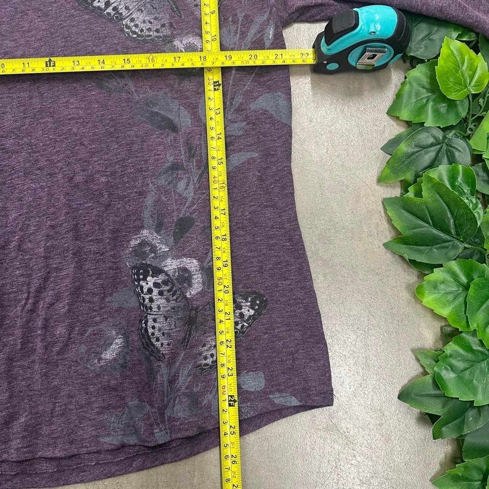 Sonoma Purple Butterfly Floral Top - Picture 6 of 8